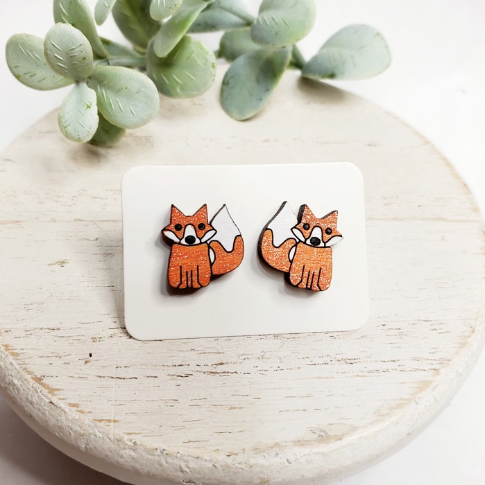 Fox Wood Studs 