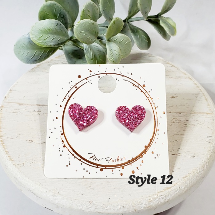 Heart Studs | 12 Styles