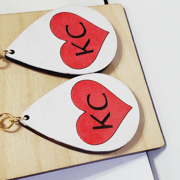 Love Heart KC Earrings