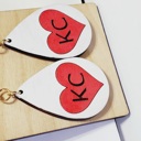  Love Heart KC Earrings