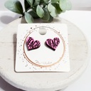  Teacher Heart Studs