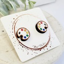 Style 7 - Paint Palette Back to School Teacher Studs | 16 Styles