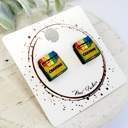 Style 3 - Crayons Back to School Teacher Studs | 16 Styles