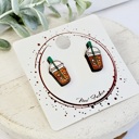Style 12 - Iced Coffee Back to School Teacher Studs | 16 Styles