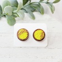 Style 15- 10MM Softballs (Genuine Leather) Game Day Studs | 27 Styles