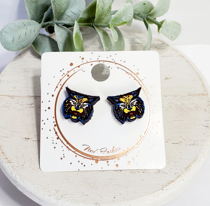 Hand Painted Team Mascot Studs | 25 Styles