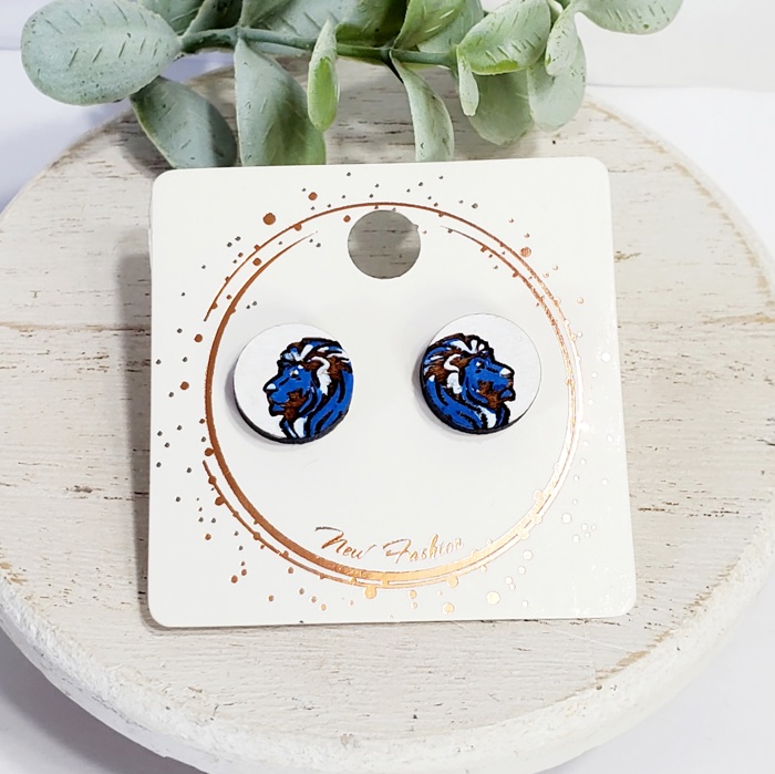 Hand Painted Team Mascot Studs | 25 Styles