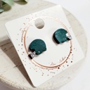 Style 23 - Green Football Helmet Hand Painted Team Mascot Studs | 25 Styles