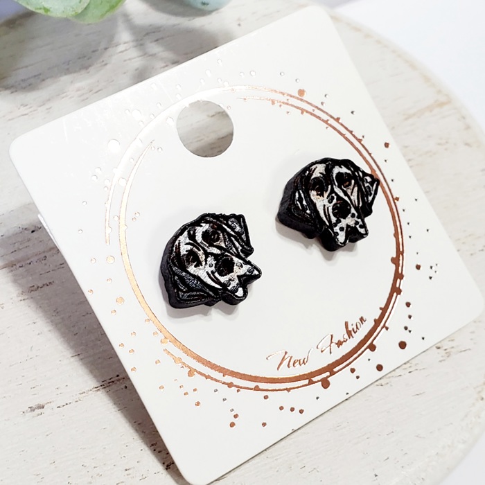 Hand Painted Great Dane Dog Studs