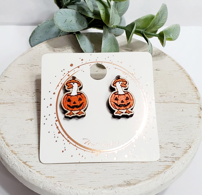 Halloween Goose Studs