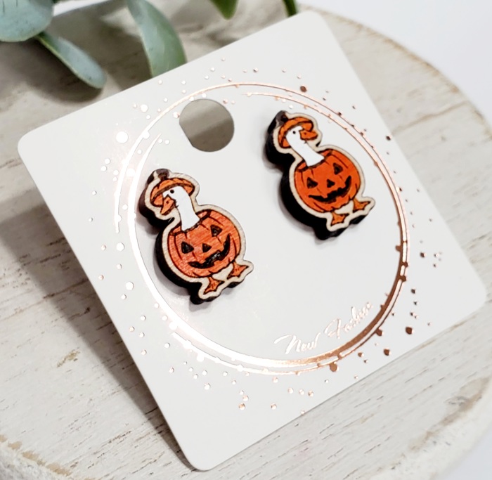 Halloween Goose Studs