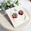 Style 6 - Turkey Rainbow Feathers Thanksgiving Studs | 18 Styles