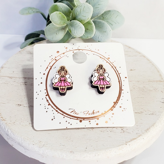 Ballerina Dance Studs