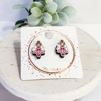 Ballerina Dance Studs