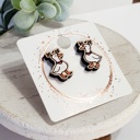 Style 24 - Goose Reindeer Studs Christmas Wood Studs | 24 Styles