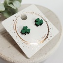 Style 1-8MM Shamrock Hand Painted Lucky Studs | 15 Styles
