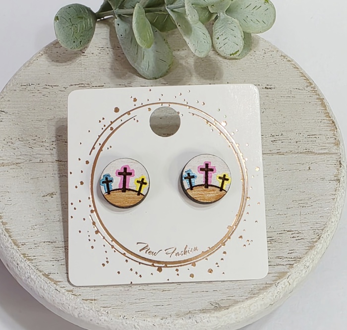 Hand Painted Easter Studs | 22 Styles