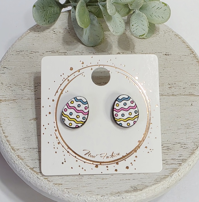 Hand Painted Easter Studs | 22 Styles