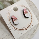 Style 7-Gnome Polka Dots Hand Painted Easter Studs | 22 Styles