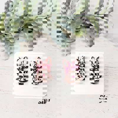 Bunny Rabbit Wood Studs
