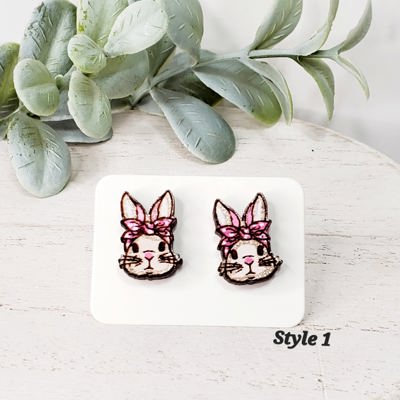 Bunny Wood Studs