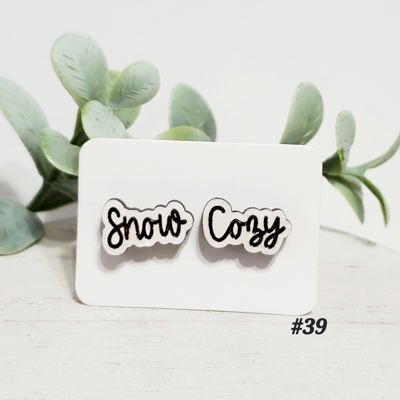 Christmas Wood Studs | Style 39