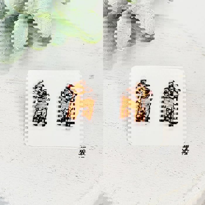 Christmas Wood Studs | Style 4