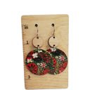  Christmas Poinsettia Earrings