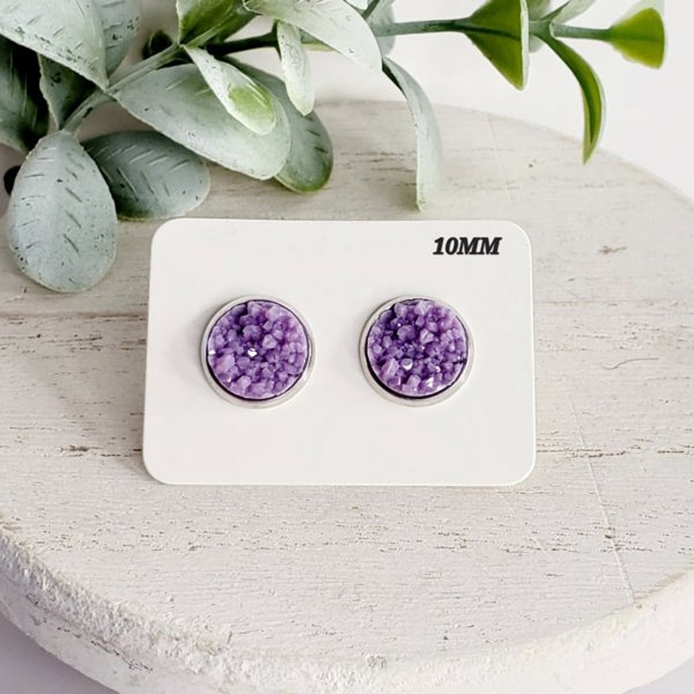 10MM Druzy Studs | 3-Pack 