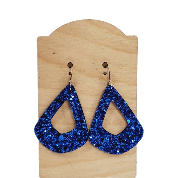 Royal Glitter Cutout Earrings