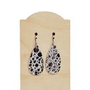  Teardrop Earrings | Metallic Silver