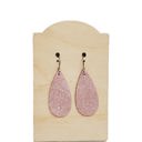  Teardrop Earrings | Pink Shimmer