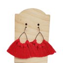  Macrame Teardrop | Red