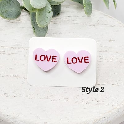 Heart Studs | Style 2