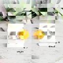  Faux Yellow Pearl Studs