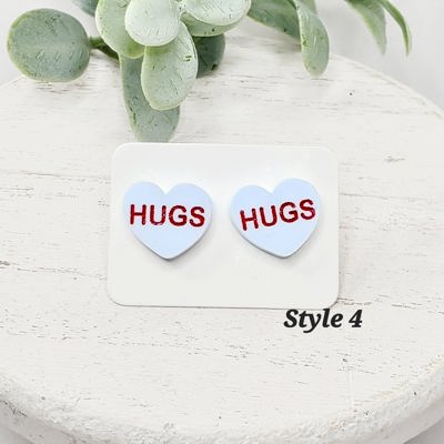 Heart Studs | Style 4