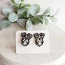  Schnauzer Wood Studs