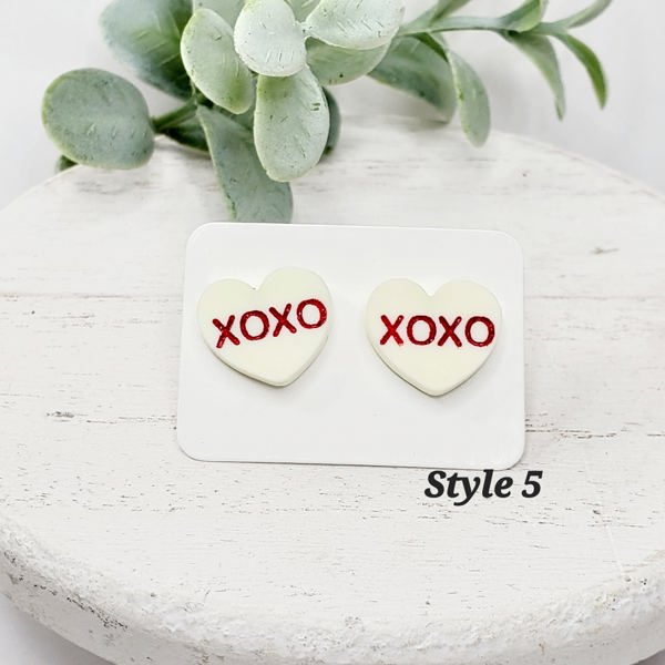 Heart Studs | Style 5