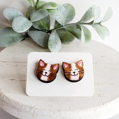 Cat Wood Studs