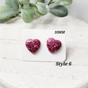  Heart Studs | Style 6