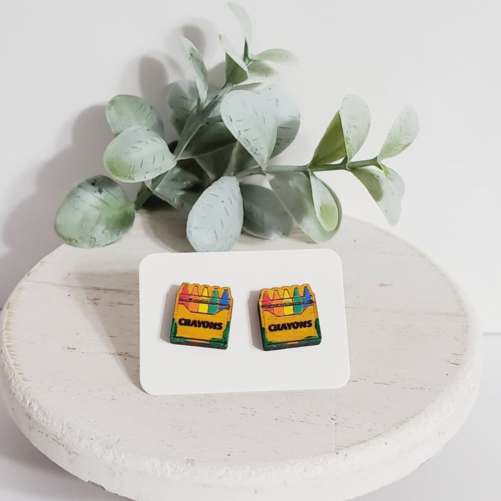 Crayon Wood Studs