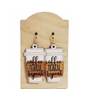  Coffee Teach Repeat Mug Earrings