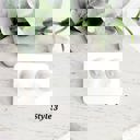  Faux Pearl White Studs