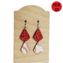  Stacked Baseball Earrings