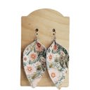  Pinched Peach Flower Earrings