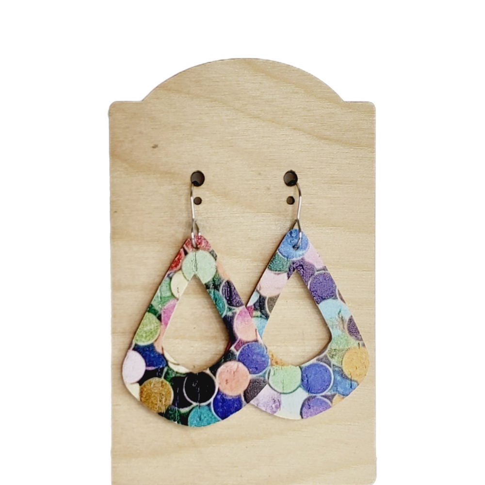 Multi-color Cutout Earring