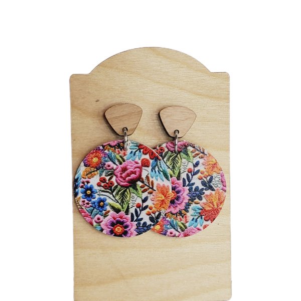 Multi Floral Stud Earrings