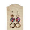  Floral Wood Stack Earrings