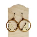  Dog Wood Earrings