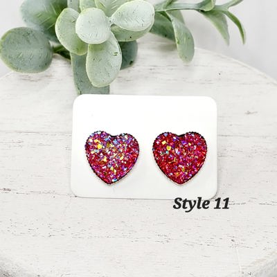 Heart Studs | Style 11